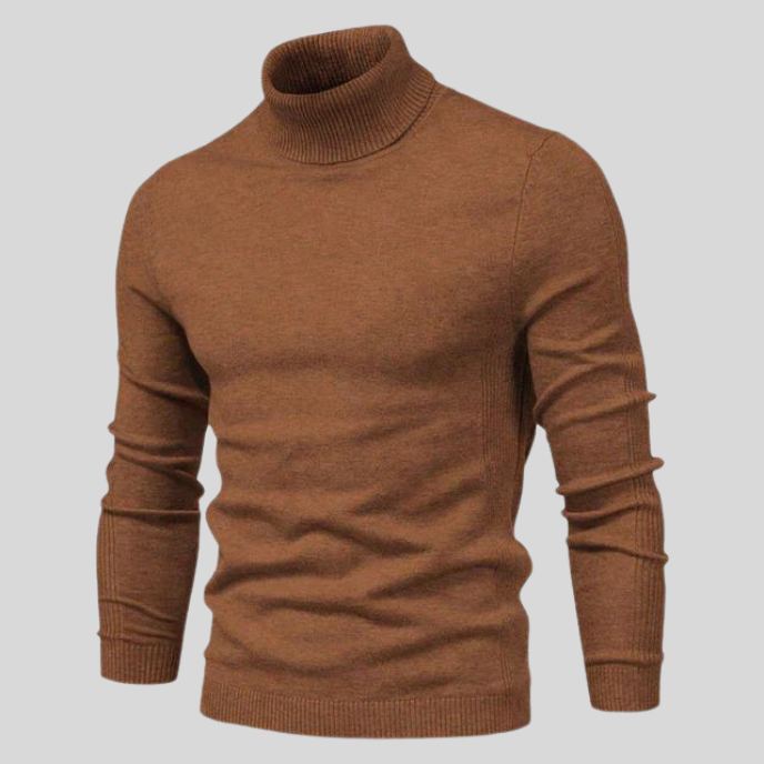 Pull Homme Col Montant Doux et Élégant pour Hiver