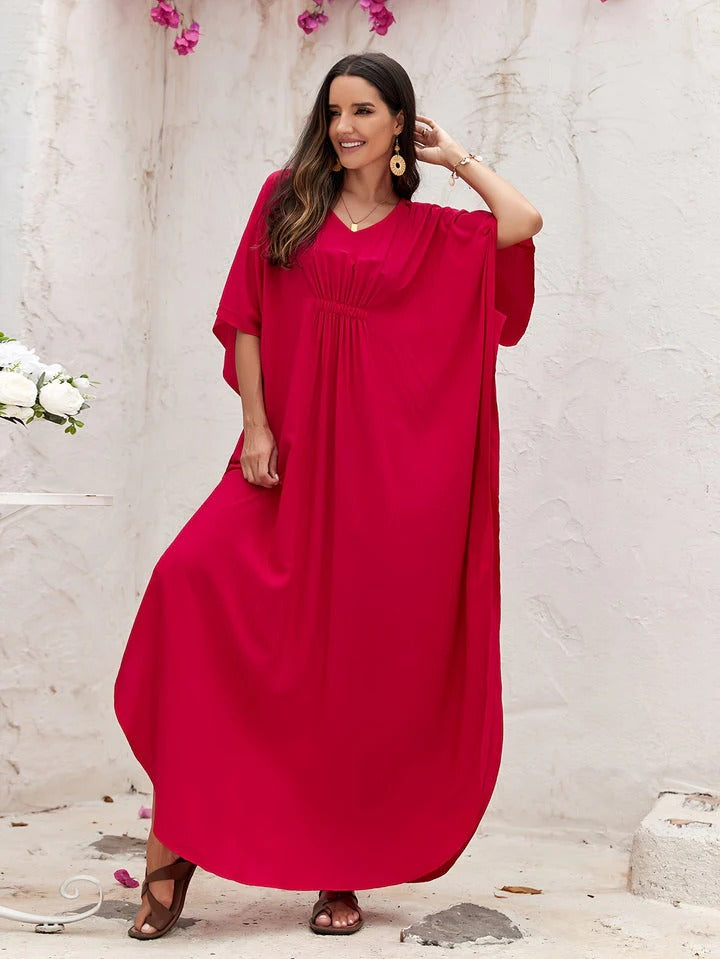 Robe Été Longue en Lin Blanc Féminin