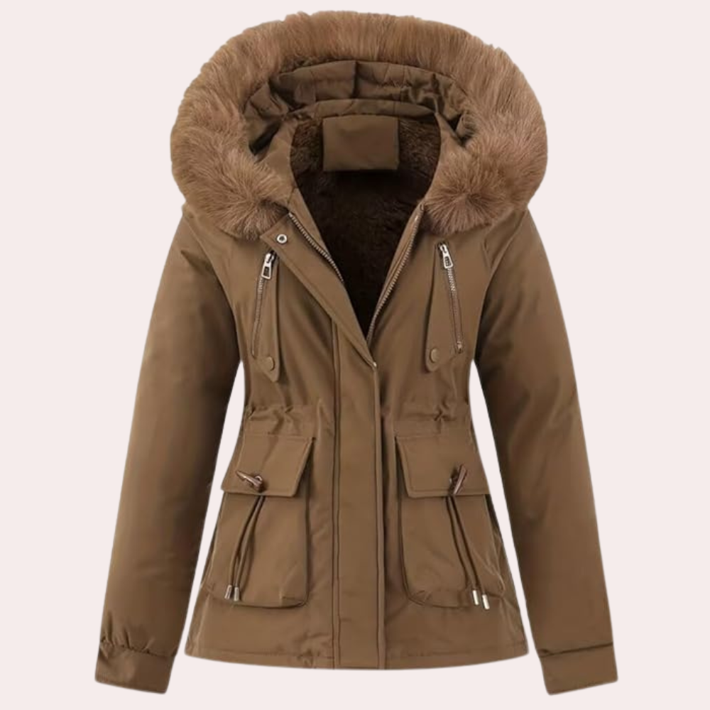 BELLA - Veste d'Hiver à Capuche Moderne pour Femmes
