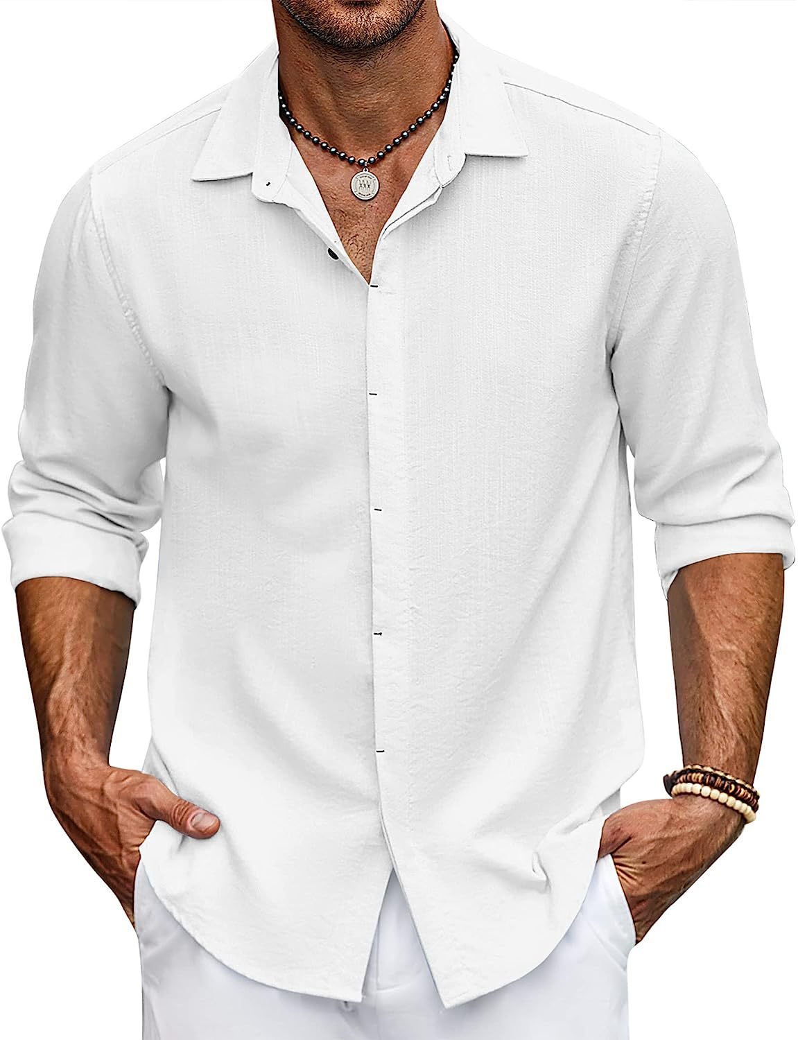 Chemise Homme Coton Manche Courte Été