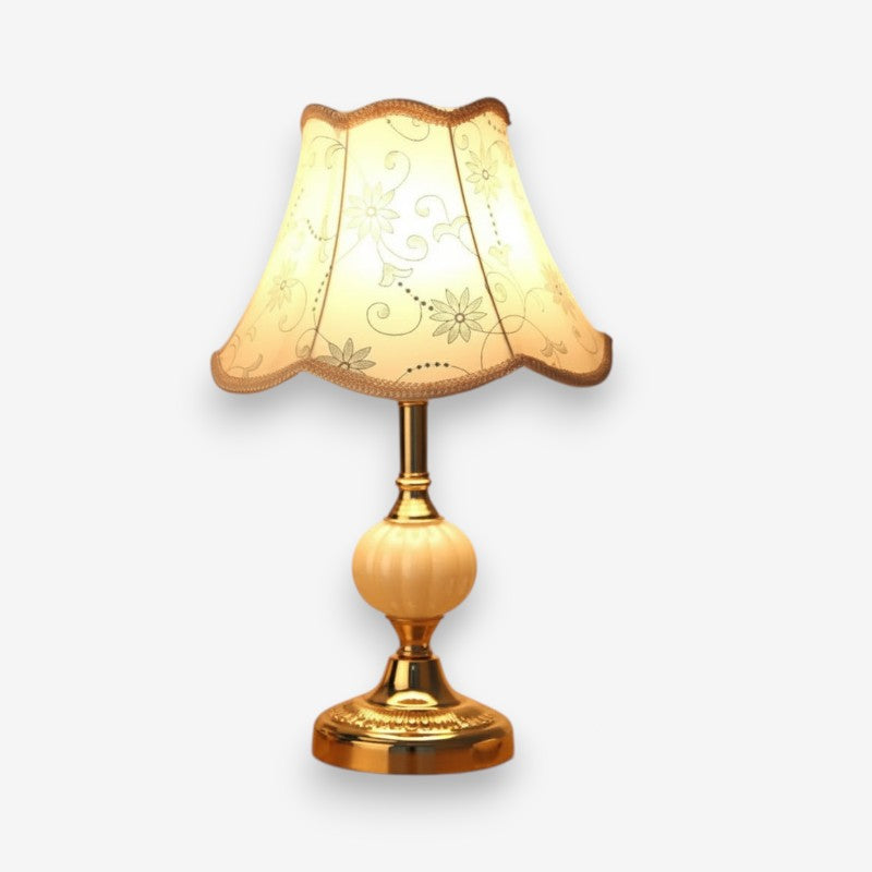 Lampe de Table Design Fleurs en Métal