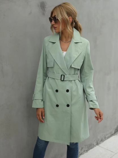 Trenchcoat Femme Double Boutonnage Classique