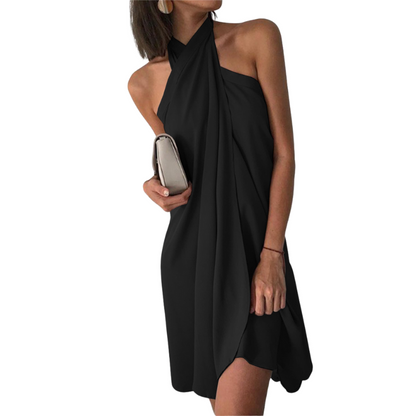 Robe Été Décolleté Col V Sans Manches - PanierRoyale