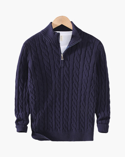 Pullover marin en molleton avec pantalon et loafer en cuir