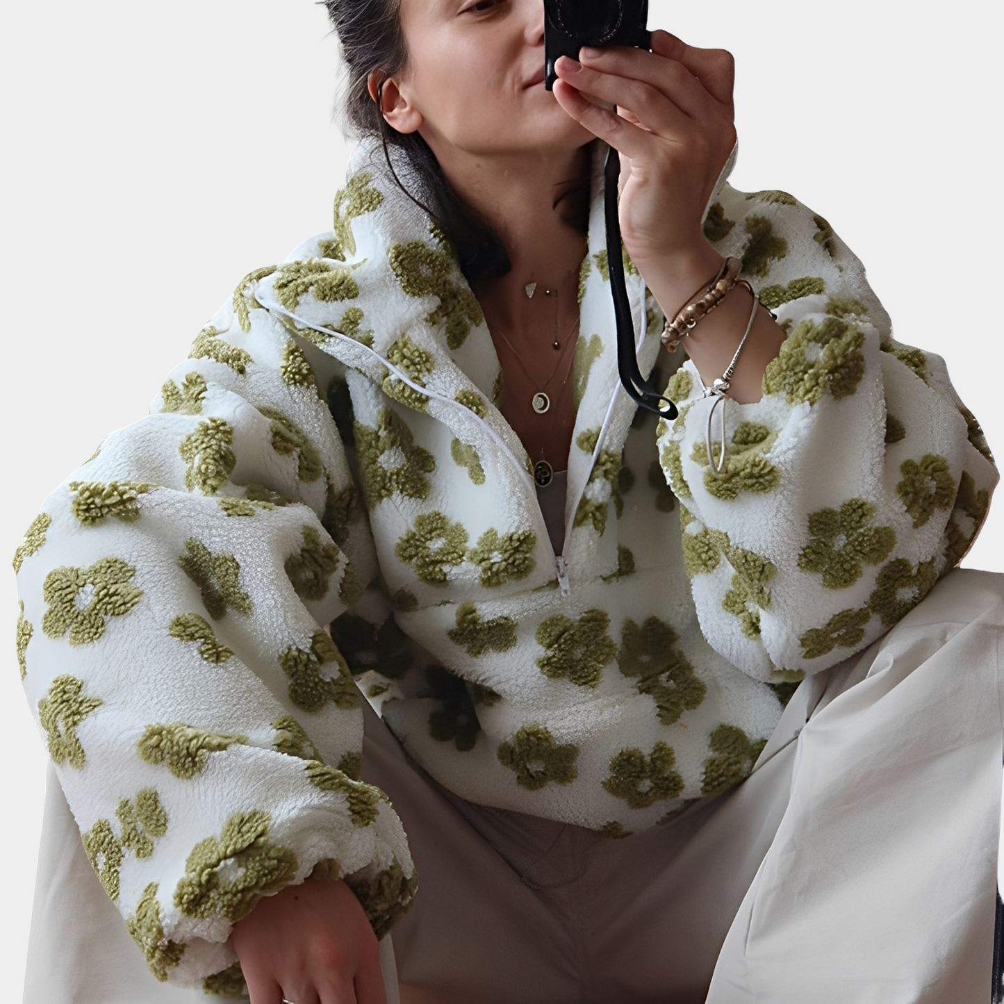 Pull à Fleur Féminin et Chaud pour Femme - PanierRoyale
