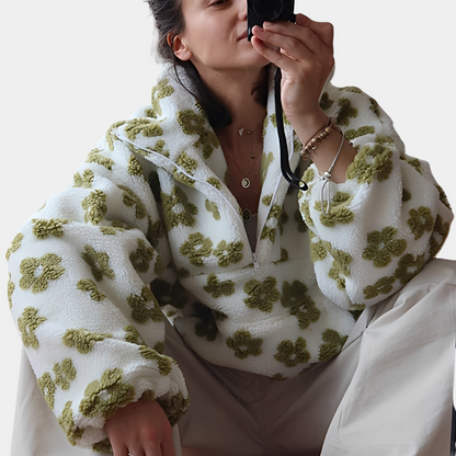 Pull à Fleur Féminin et Chaud pour Femme - PanierRoyale