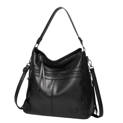 Sac à Main Femme Élégant avec Poches Zippées et Bretelle Réglable