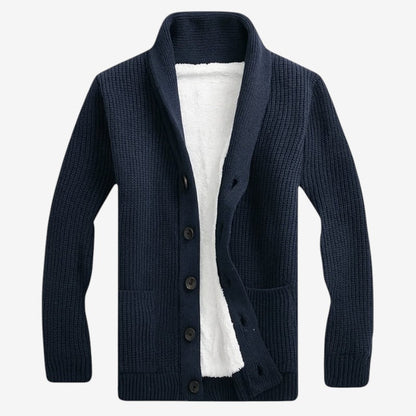 Cardigan Homme Chic à Boutons en Bois