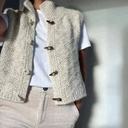 Gilet femme en laine merinos chaude et élégante - PanierRoyale