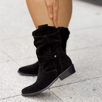 Bottines Femmes Élégantes en Cuir Italien Haut de Gamme