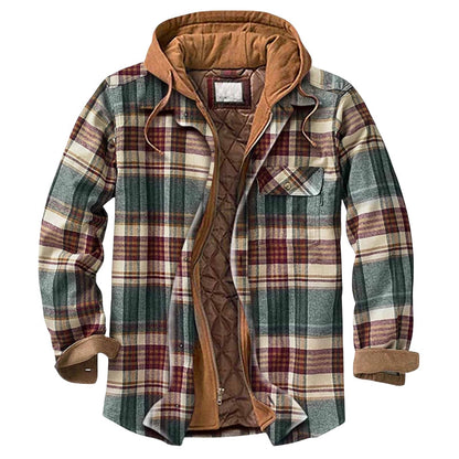 Veste imperméable à capuche zippée longue