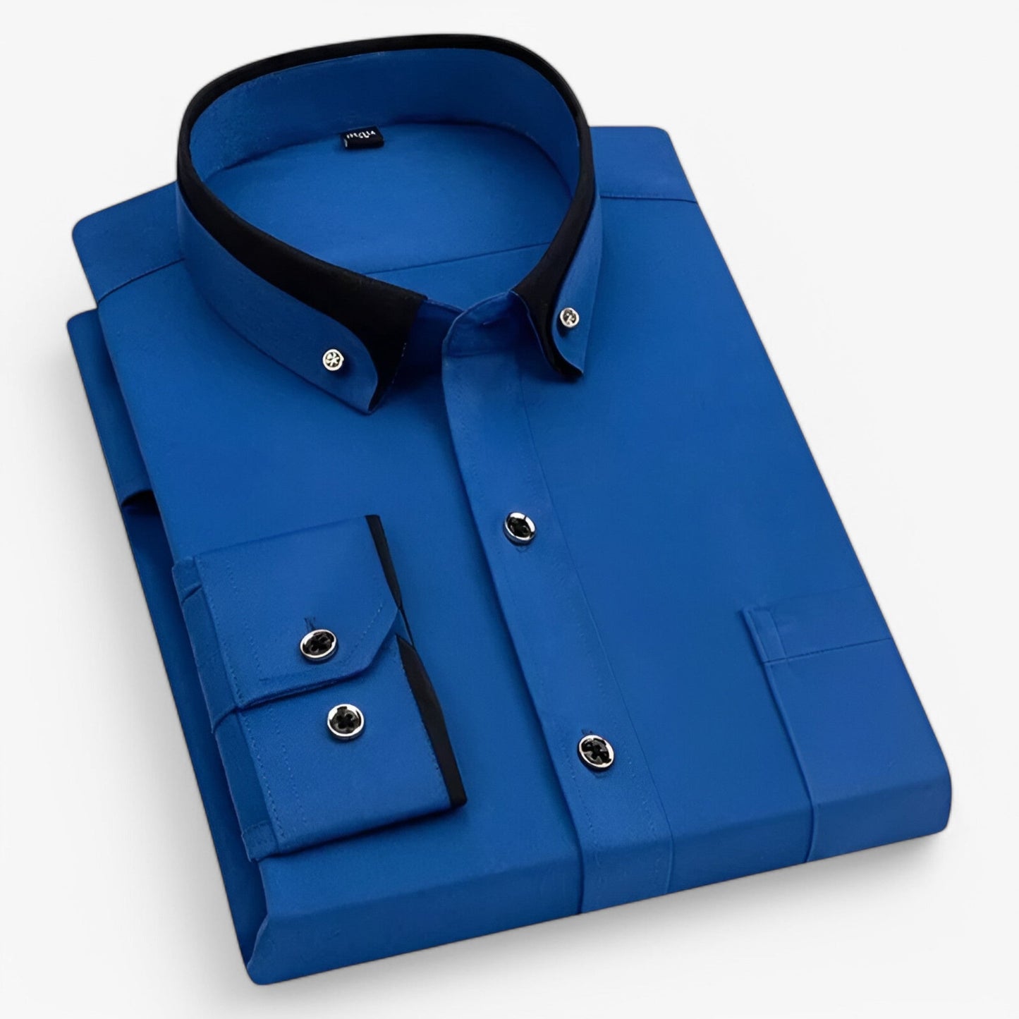 Chemise Homme à Col Contraste Décontractée et Confortable