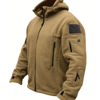 Veste Homme Hivernale Réversible avec Capuche et Éclair