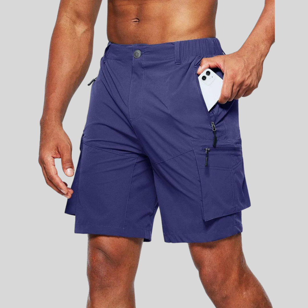 Short de randonnée homme imperméable pour plein air
