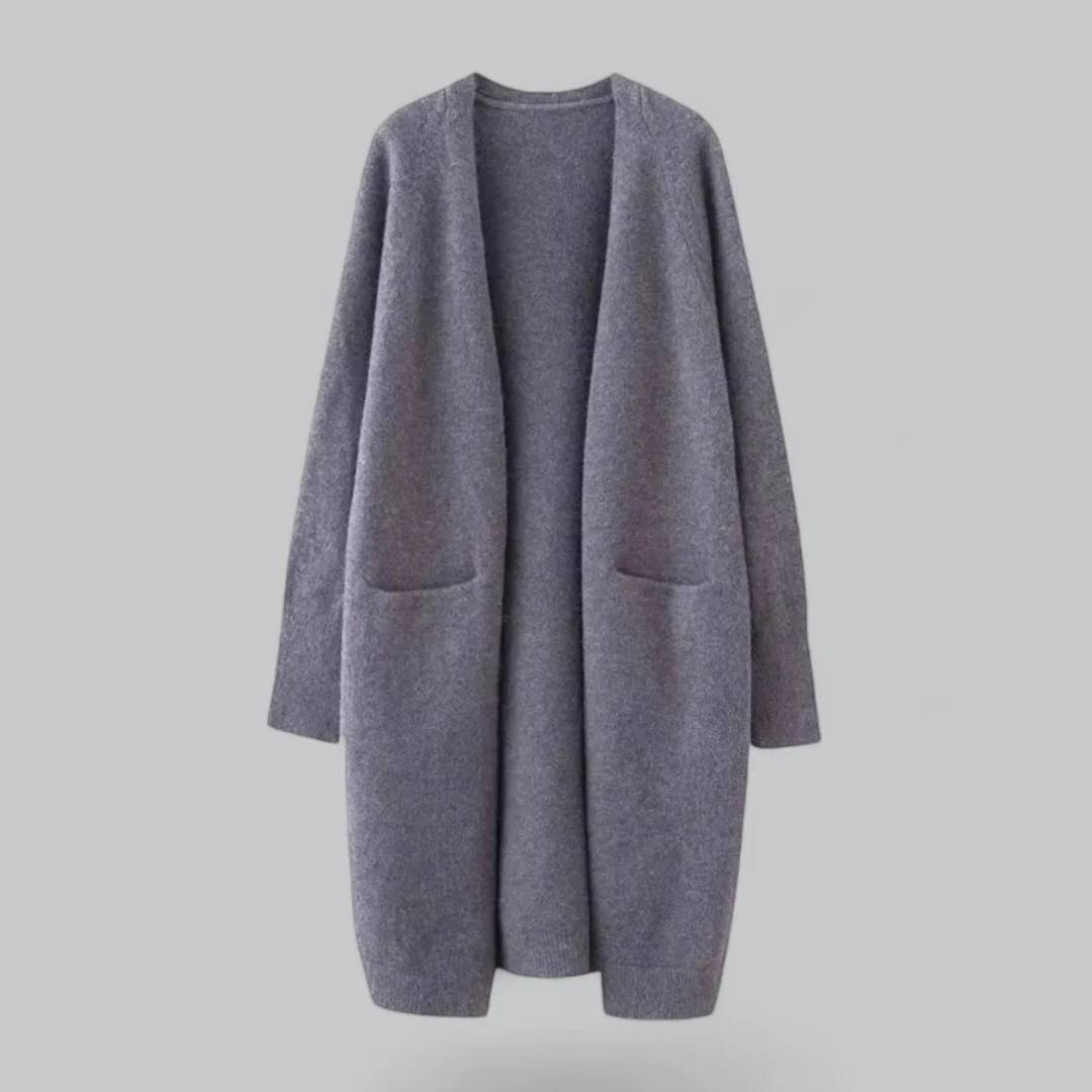 Cardigan Femme Tricot Chaud à Fermeture Ouverte