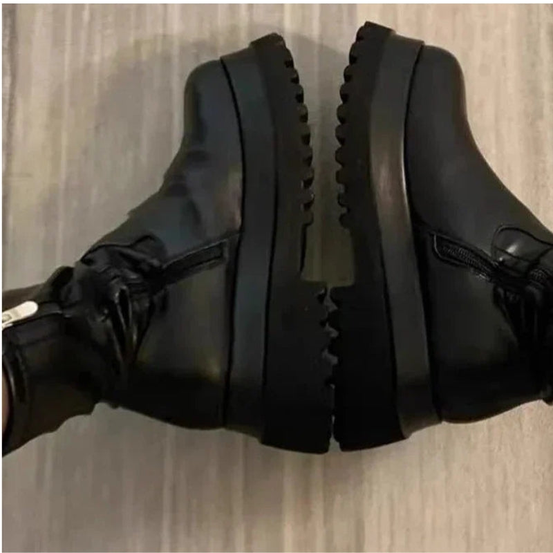 Bottines Femmes à Talons Hauts avec Fermeture Éclair et Style Décontracté - PanierRoyale