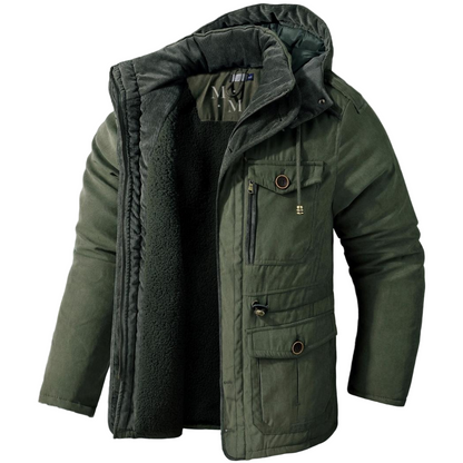 Veste Hiver Homme Styliste avec Capuche Réversible