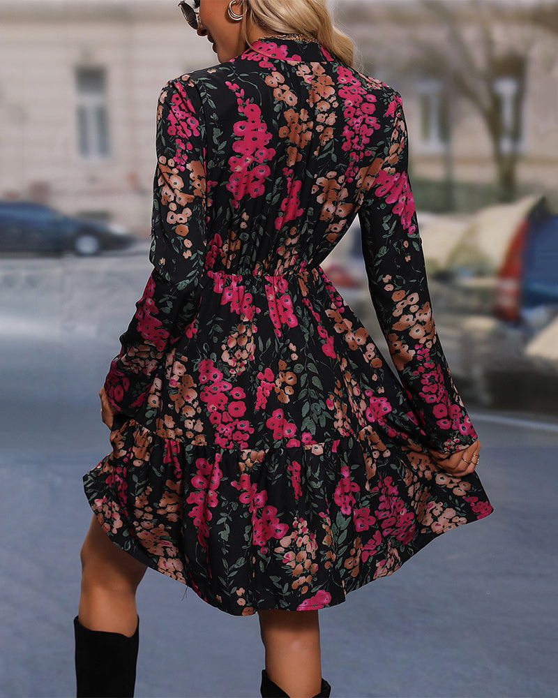 Julia™ – Robe Longue Femme Élégante avec Imprimé Floral Chic-6