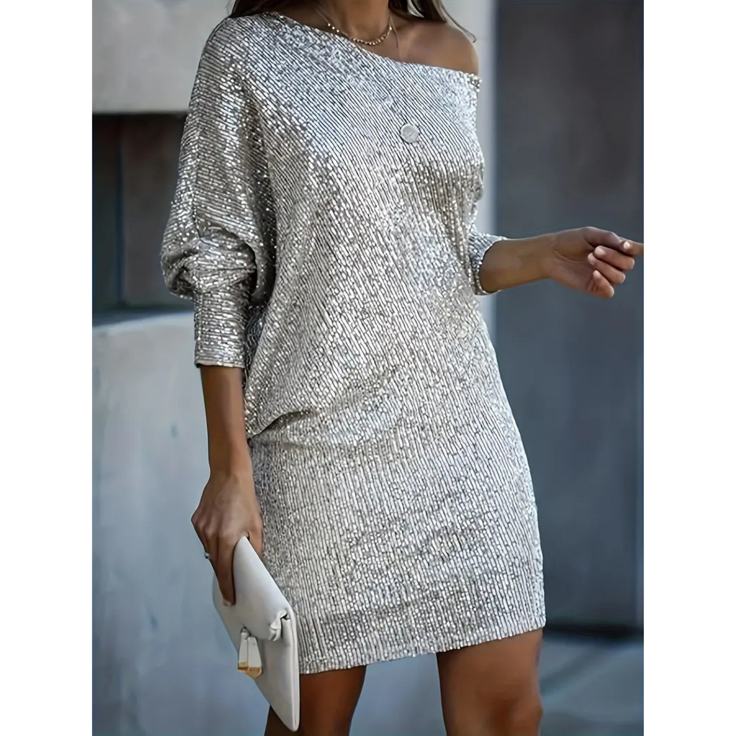 Robe de Soirée Élégante à Paillettes