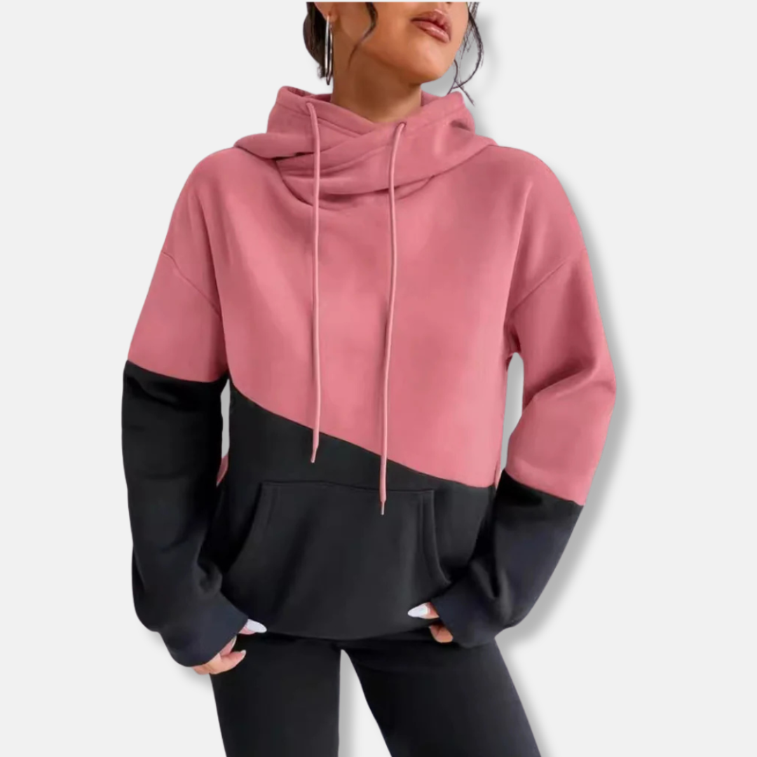 Sweat Capuche Femme Streetwear Coloré avec Poche