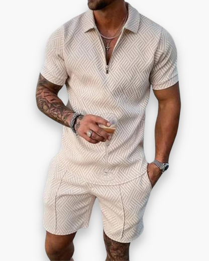Tenue Homme Décontractée - Ensemble Polo et Short pour Été