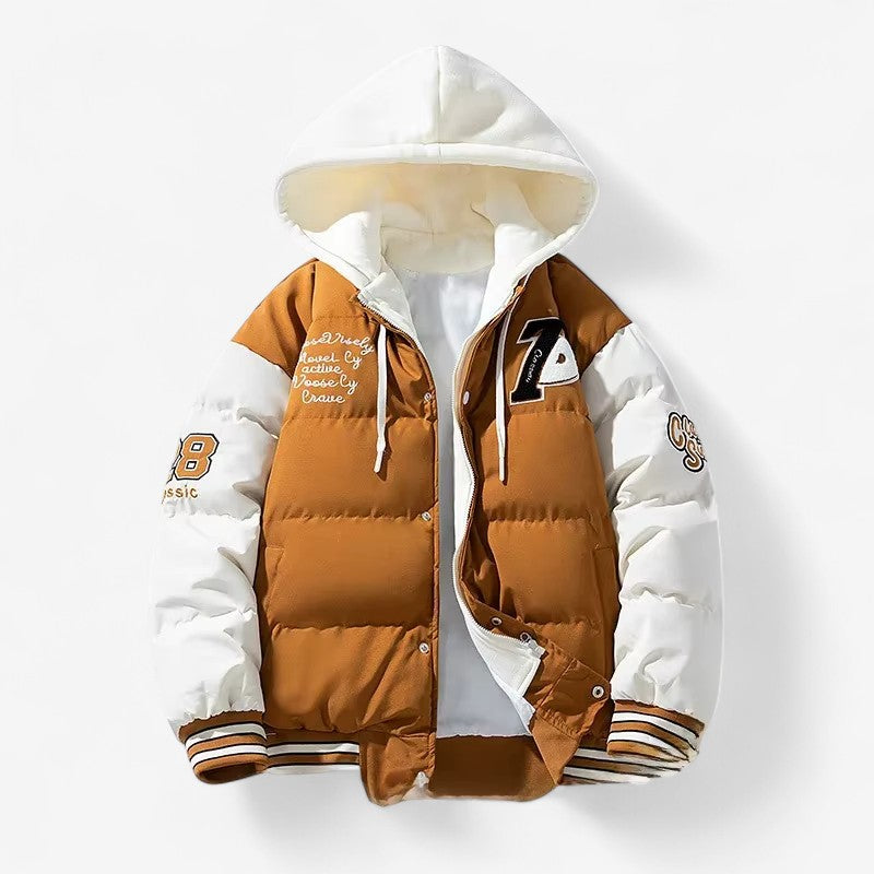 Parka Hiver Étanche avec Capuche et Poches Zip - PanierRoyale