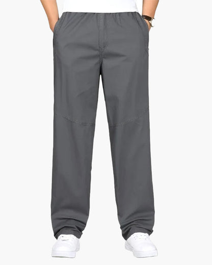 Pantalon de loisir en coton élastiqué confortable