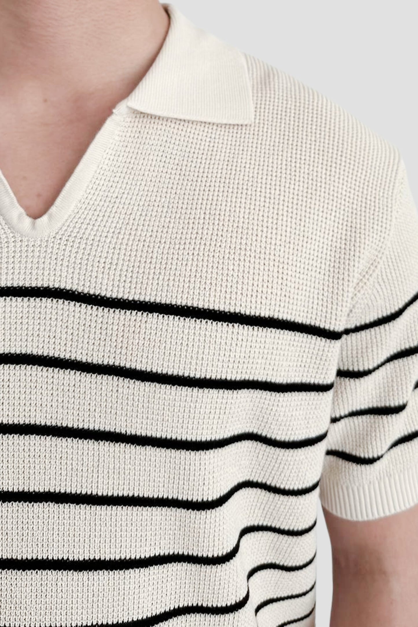 Chemise Polo Homme Rayée Manches Courtes Classique et Polyvalent