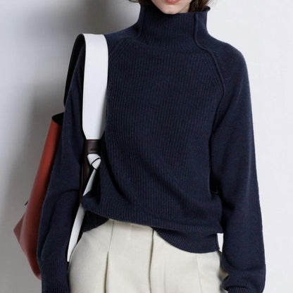Pull Femme Col Roulé Doux et Chaud pour Automne