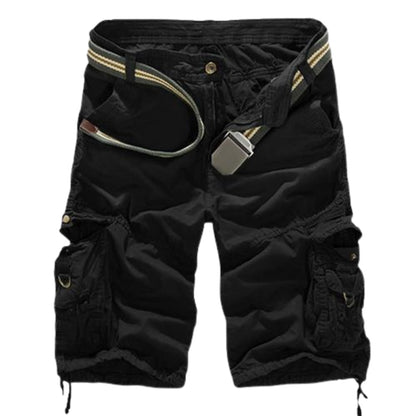 Pantalon Cargo Court avec Ceinture Élastique et Poches Pratiques