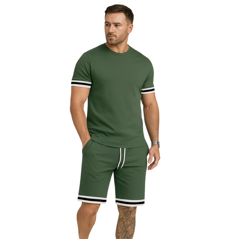 Tenue Sport Relaxante Homme T-shirt et Short de Sport