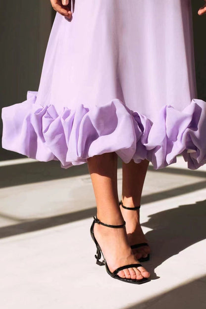 Robe de Mariage Élégante pour Femme avec Volants