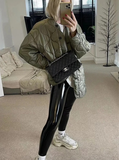 Veste femme décontractée à boutons