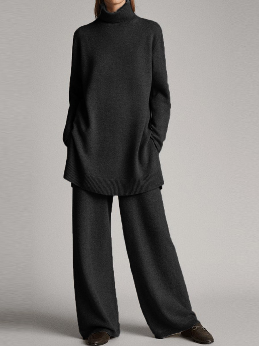 Ensemble Femme Col Roulé et Pantalon Large - BerlinGlamour