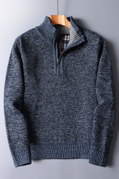 Pull Homme Molletonné à Fermeture Éclair