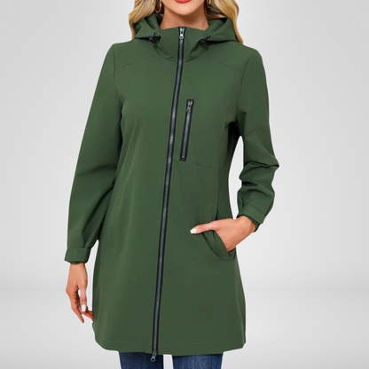 Veste Imperméable Femme à Capuche pour Pluie et Vent