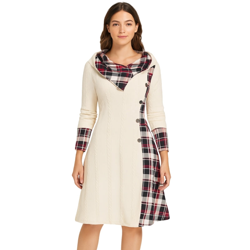 Veste Hiver Capuche Rayée Élégante Femme - PanierRoyale