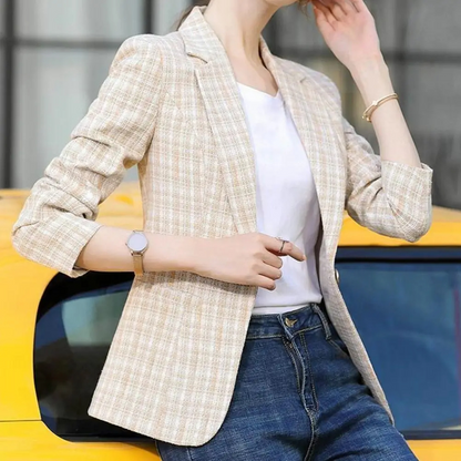 Blazer Femme Élégant Un Bouton pour Travail - BerlinGlamour
