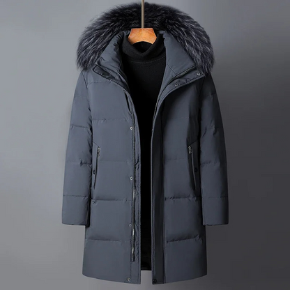 Parka Hiver Homme avec Capuche et Doublure Polaire Chaude