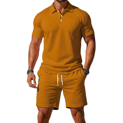 Ensemble Chemise Décontractée et Short Élastique pour Homme