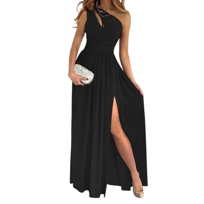 Robe Soirée Longue à Fente Élégante