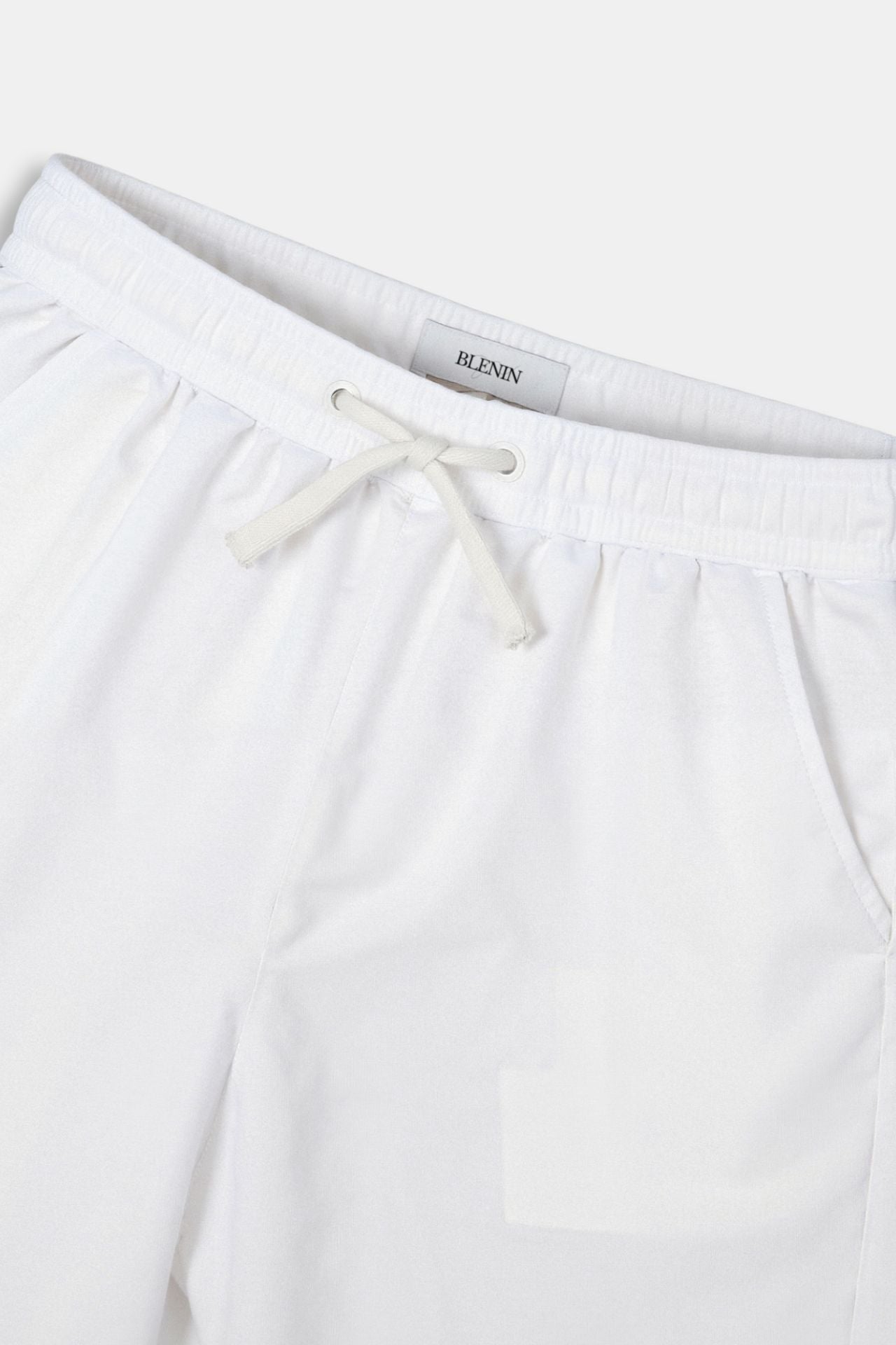 Pantalon de survêtement Homme Blanc avec Cordons de Serrage