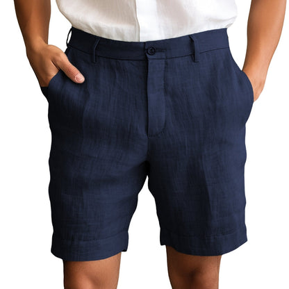 Pantalon Court Décontracté à Fermeture Éclair