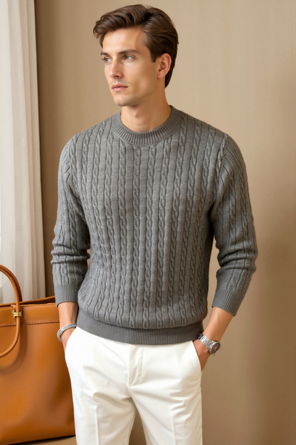Pull en Maille Classique Élégant et Confortable