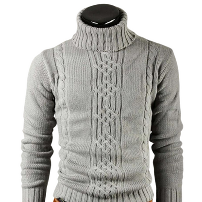 Pull Homme Hiver Col Roulé Chaud et Stylish