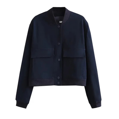 Veste Femme Courte Col Rond Élégante