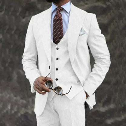 Costume Homme Léger 3 Pièces avec Col Reversible