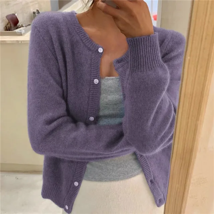 Cardigan Femme Doux en Laine Fine