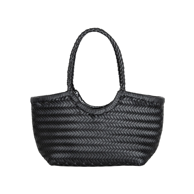 Sac à main en cuir tressé rustique et élégant