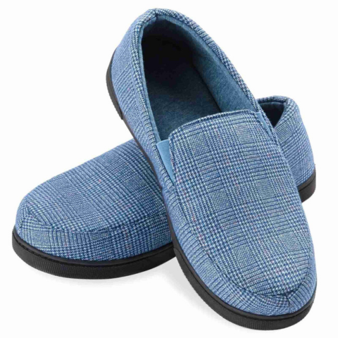 Mocassins Homme Confortables en Tweed Écossais